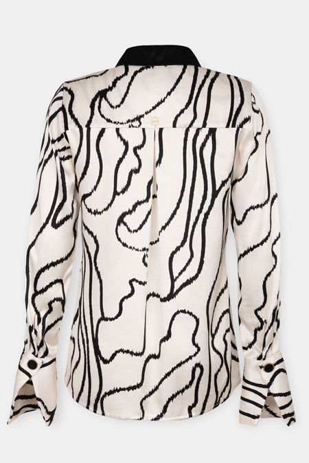 Košulja od viskoze sa naglašenom kragnom Tiffany Production